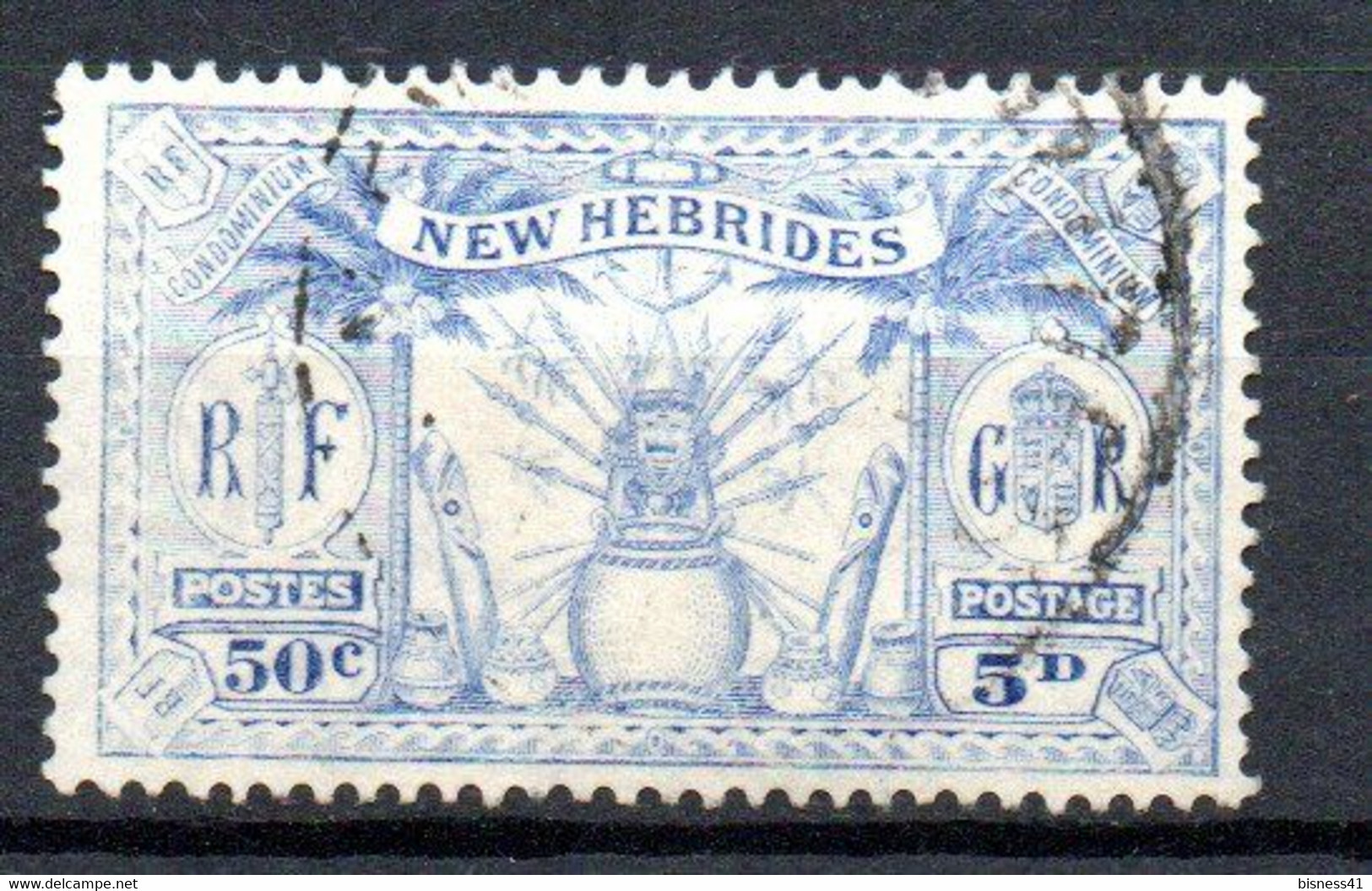 Col24 Colonies Nouvelles Hebrides N° 95 Oblitéré Cote 3,50 € - Usados