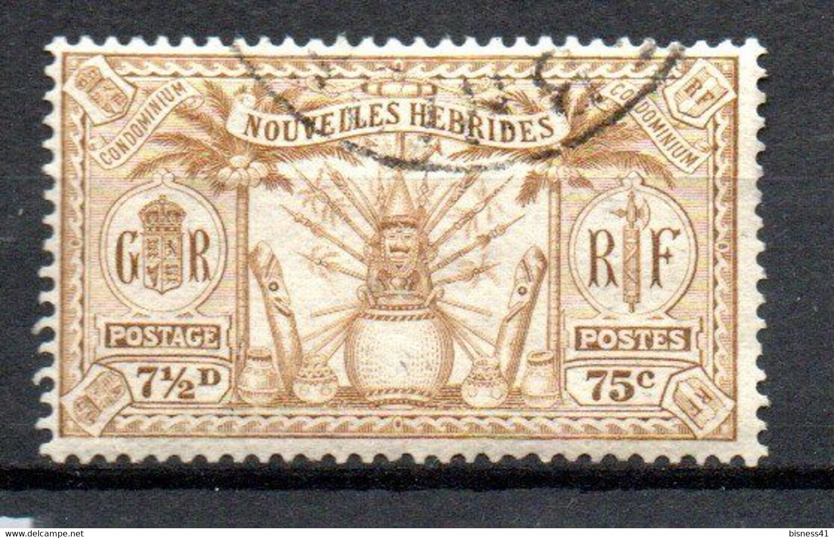 Col24 Colonies Nouvelles Hebrides N° 87 Oblitéré Cote 2,75 € - Used Stamps