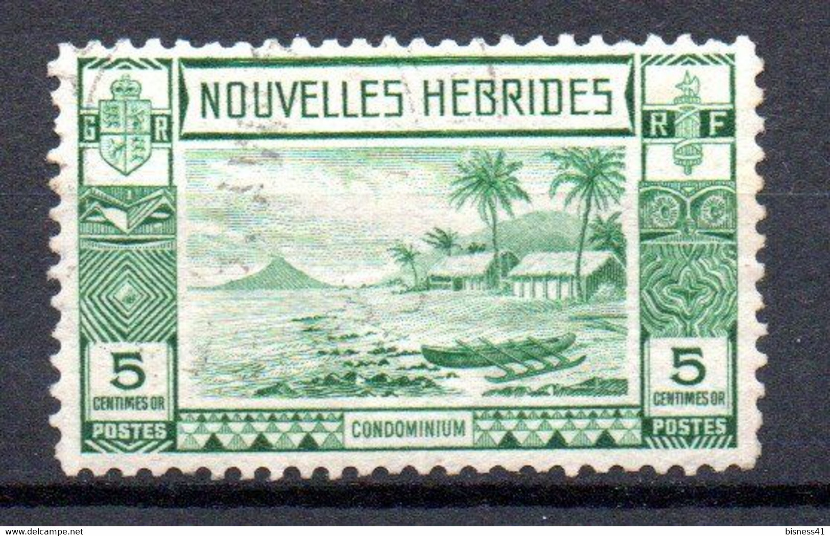 Col24 Colonies Nouvelles Hebrides N° 10 Oblitéré Cote 1,50 € - Oblitérés