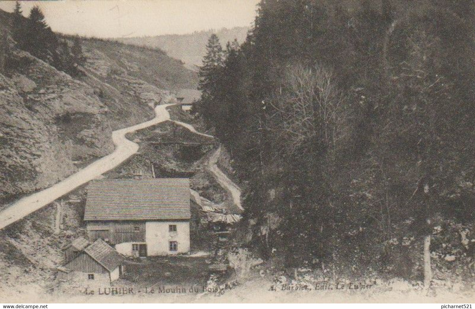 LE LUHIER (Doubs) - 2 CPA, "Le Moulin Du Bois" (Barbier) Et "Le Luhier" (Simon). Circulées En 1911. Bon état. 2 Scan. - Altri & Non Classificati