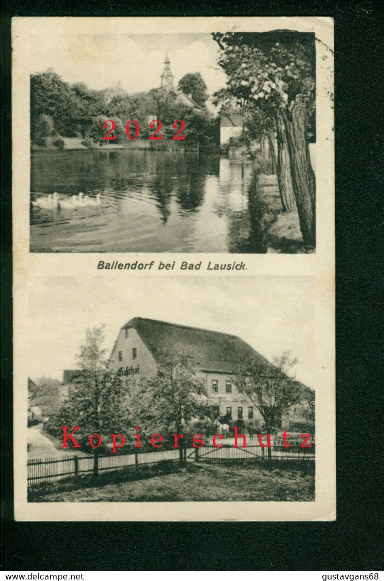 AK Ballendorf Bei Bad Lausick, 1927 Gelaufen Nach Grüna - Bad Lausick