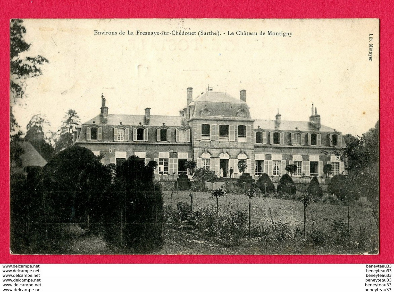 CPA (Réf : Y788) Environs De La Fresnaye-sur-Chédouet (72 SARTHE) Le  Château De Montigny (animée) - La Fresnaye Sur Chédouet