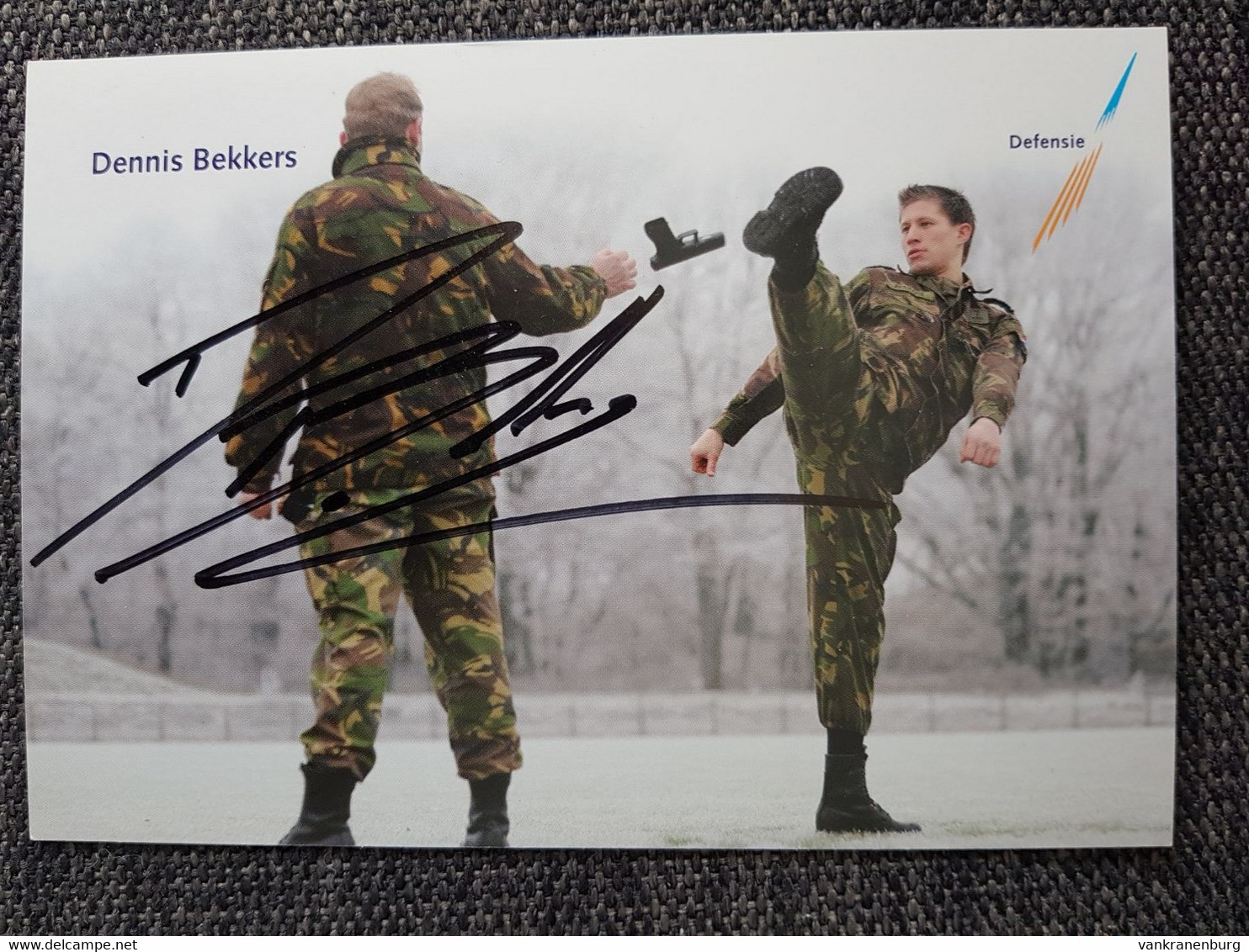 Kaart Dennis Bekkers - Taekwondo - Original Signed - The Netherlands - Olympics - Martial