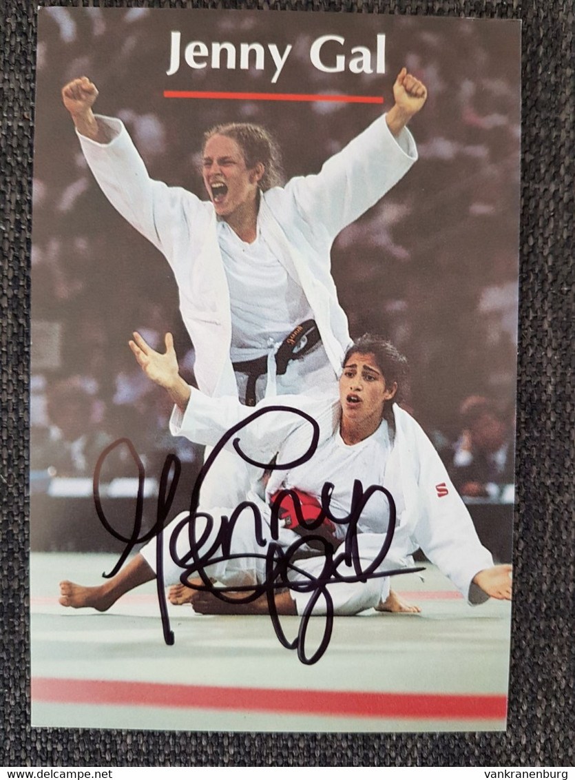 Kaart Jenny Gal - Judo - Big Boss Bouwmarkt - Netherlands - Original Signed - BRONZE Olympics - Martiaux