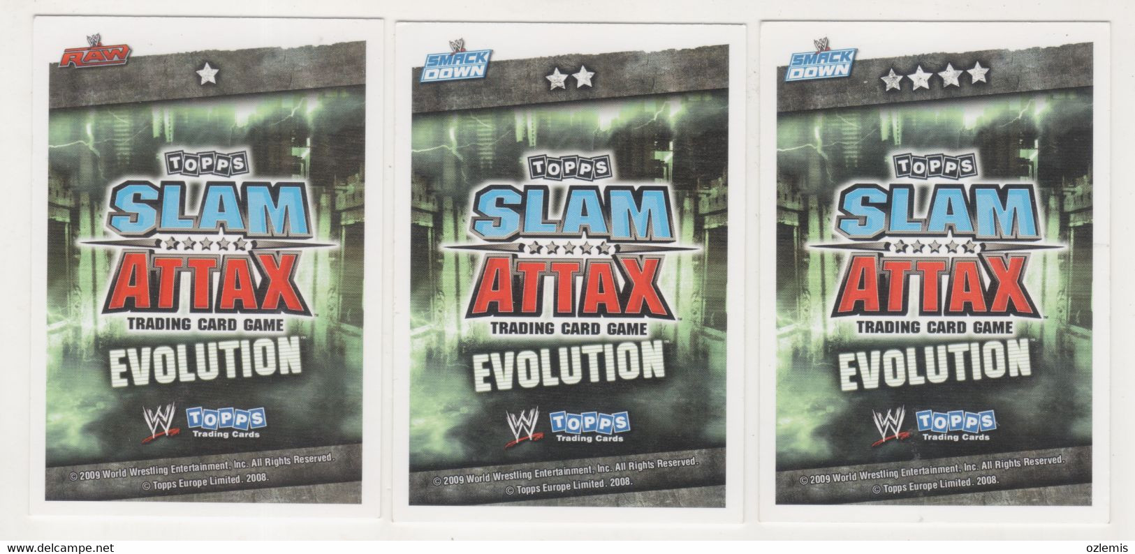 WRESTLING CATCH ,TOPPS SLAM ATTAX EVOLUTION TRADING CARD GAME ,JILLIAN,EVE,MELINA - Trading-Karten