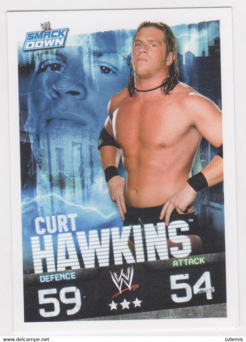 WRESTLING CATCH ,TOPPS SLAM ATTAX EVOLUTION TRADING CARD GAME,CURT HAWKINS - Trading Cards