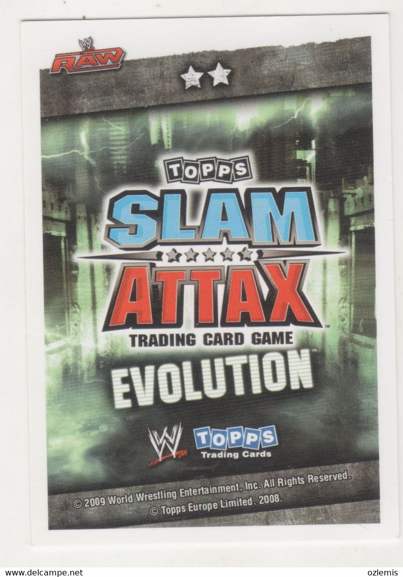 WRESTLING CATCH ,TOPPS SLAM ATTAX EVOLUTION TRADING CARD GAME,JAMIE NOBLE - Tarjetas