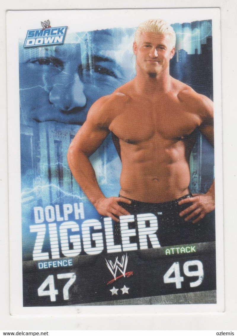 WRESTLING CATCH ,TOPPS SLAM ATTAX EVOLUTION TRADING CARD ,DOLPH ZIGGLER - Trading Cards