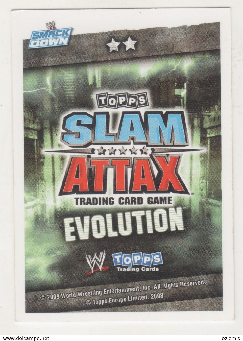 WRESTLING CATCH ,TOPPS SLAM ATTAX EVOLUTION TRADING CARD ,DOLPH ZIGGLER - Trading Cards