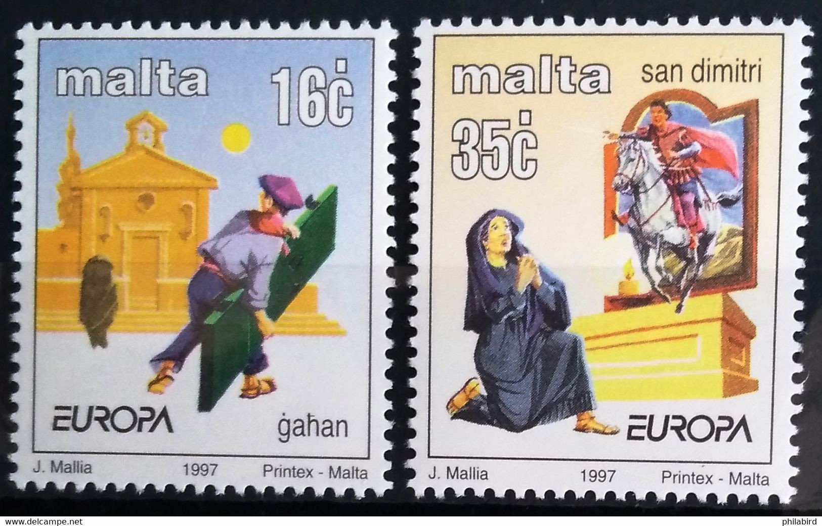 EUROPA 1997 - MALTE                        N° 987/988                    NEUF** - 1997