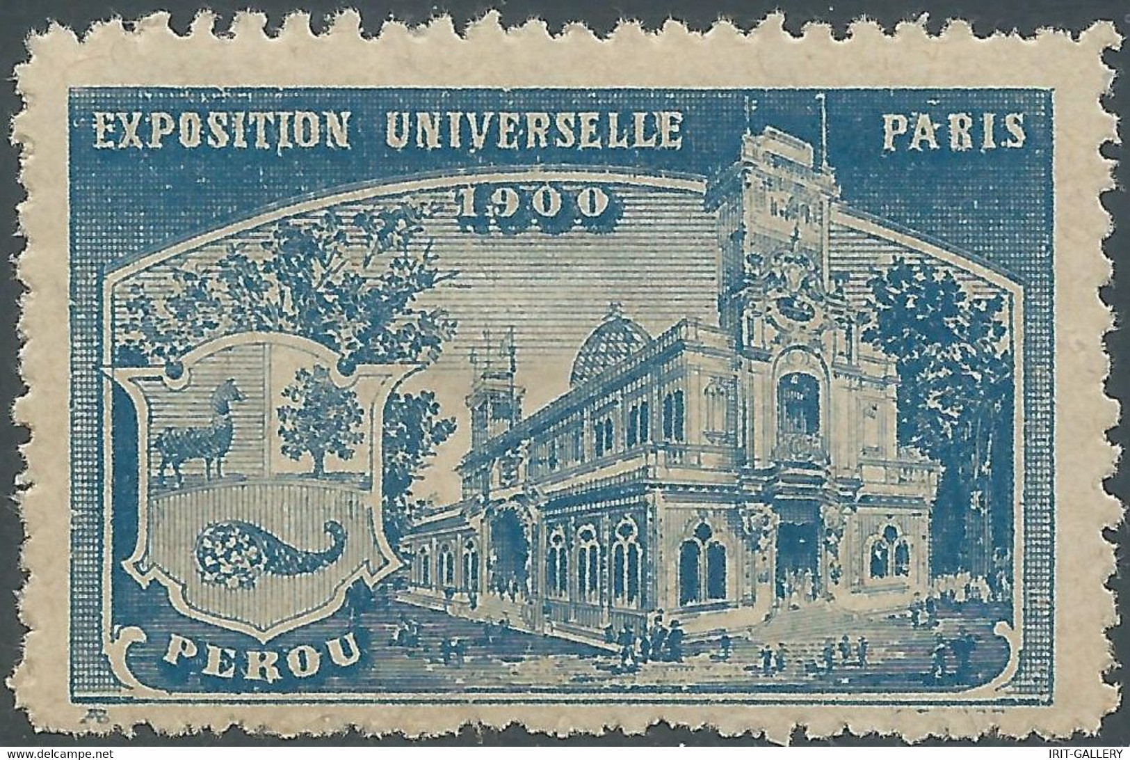 France,Paris 1900 UNIVERSAL EXHIBITION OF Peru , Trace Of Hinged - 1900 – Paris (Frankreich)