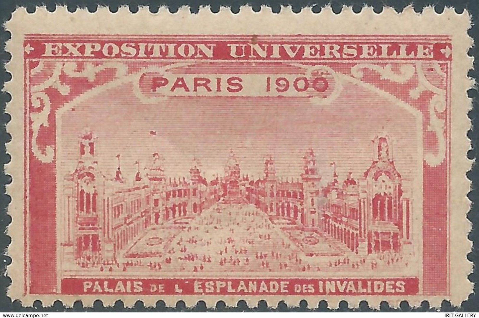 France,Paris 1900 UNIVERSAL EXHIBITION OF Paris Palais De L'esplanade Des Invalides,Trace Of Hinged - 1900 – Parigi (Francia)