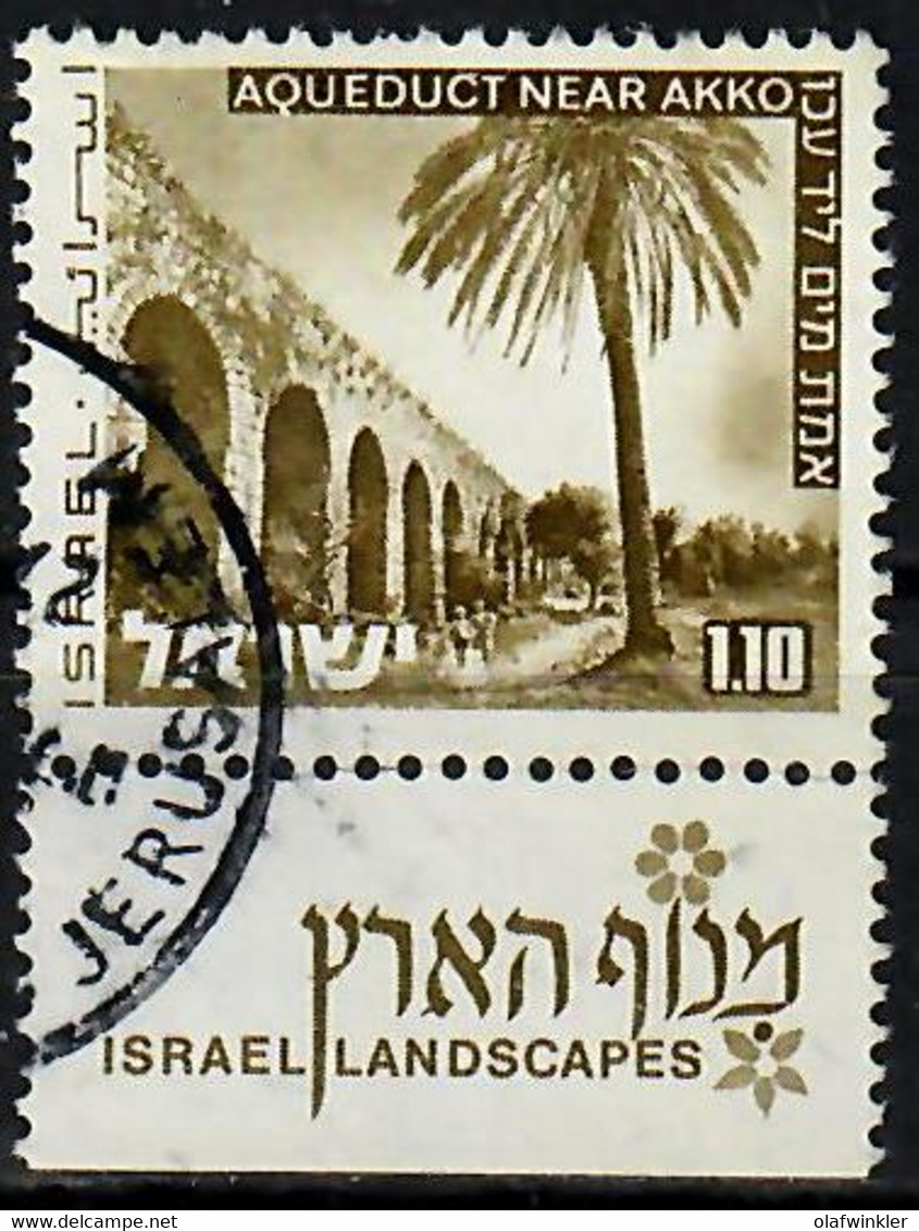 1978 Landscapes Akko Phosphor Variety 1P Short Bale 578-III / Mi 599y Used / Oblitéré / Gestempelt - Geschnittene, Druckproben Und Abarten