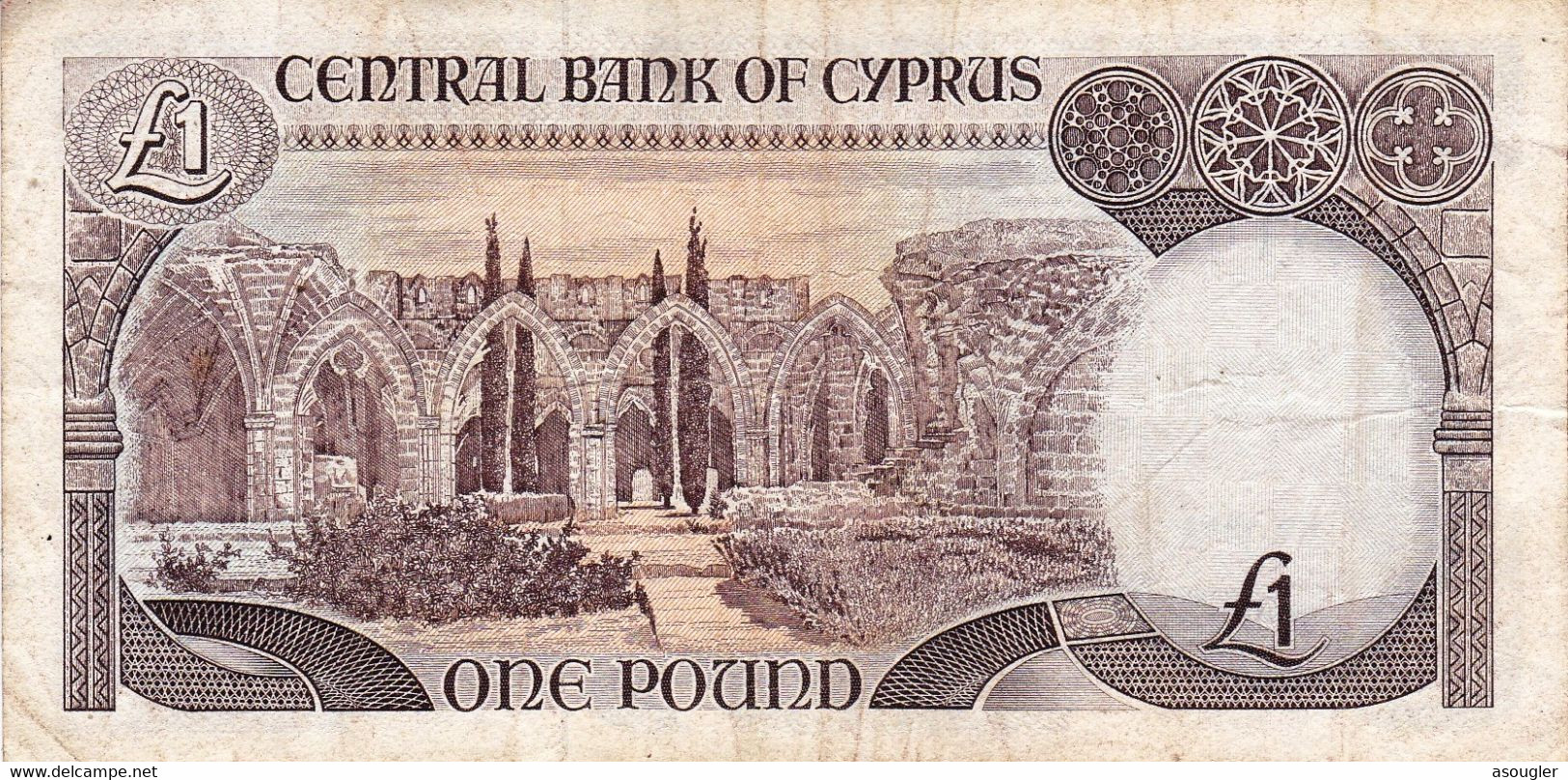 CYPRUS (GREECE) 1 POUND 1992 F P-53b  "free Shipping Via Regular Air Mail (buyer Risk)" - Cyprus