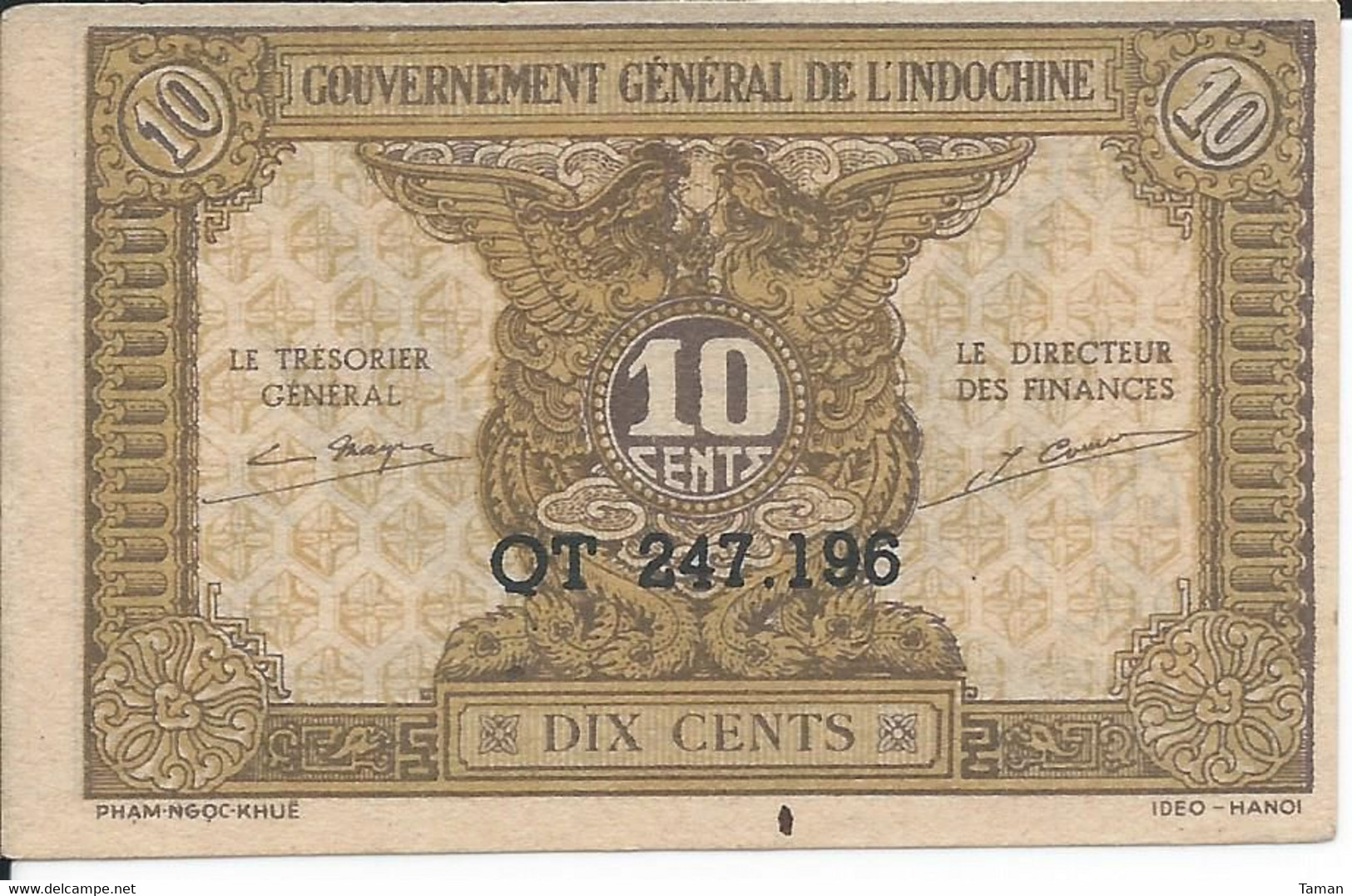 Indochine      10 Cents 1942      Neuf - Indochine