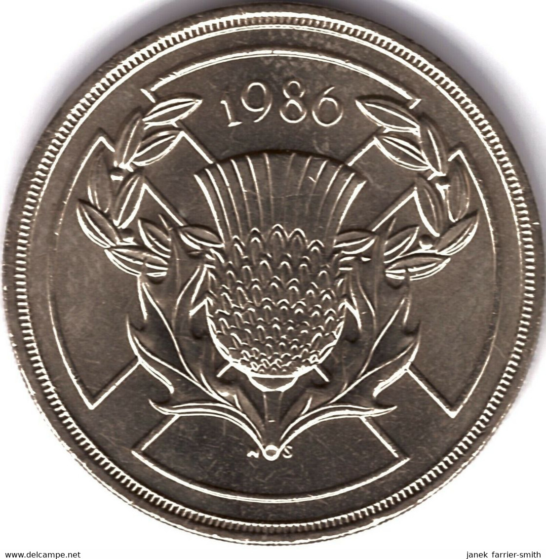 1986 United Kingdom (£2) 2 Pounds 13th Commonwealth Games, Edinburgh - KM#947 - 2 Pounds