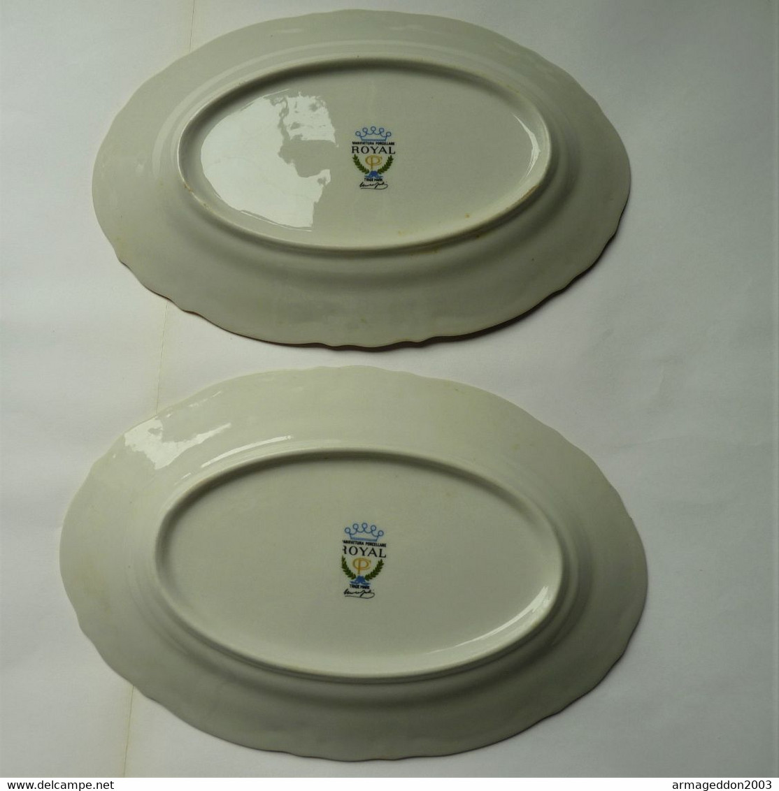 LOT DE 2 ANCIENS RAVIERS Manufacture Porcelaine ROYAL CP TBE - Non Classés