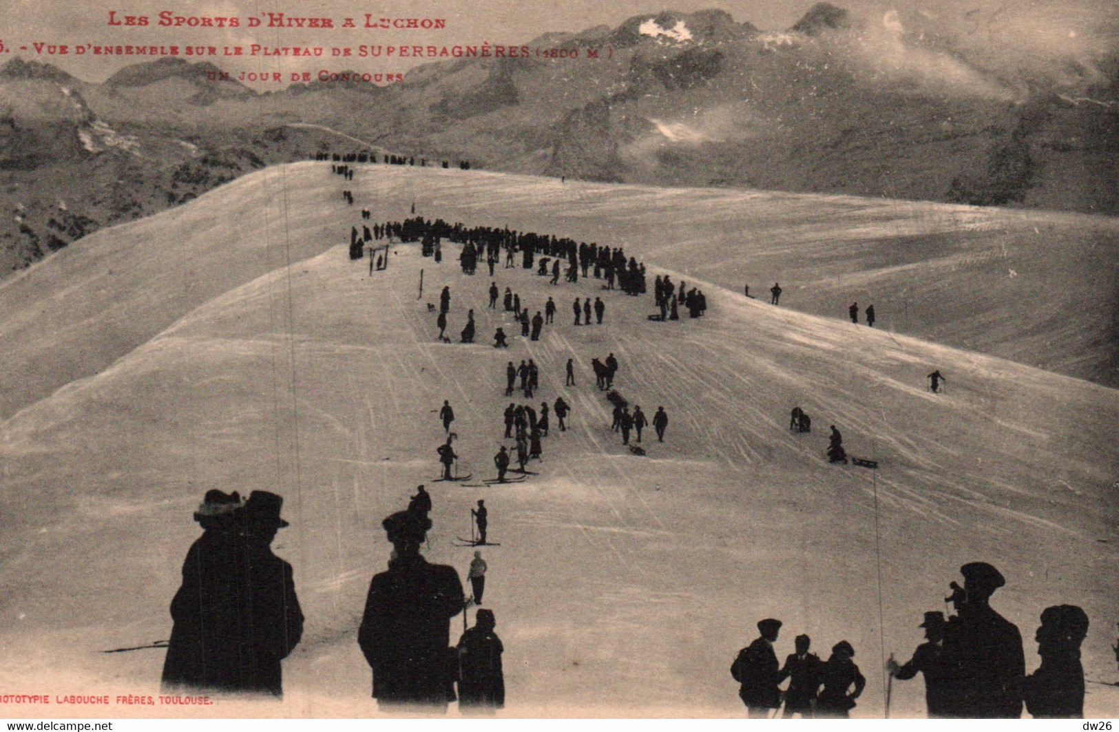 Sports D'Hiver à Luchon - Plateau De Superbagnères Un Jour De Concours De Skis - Carte L.F. N° 5 Non Circulée - Winter Sports