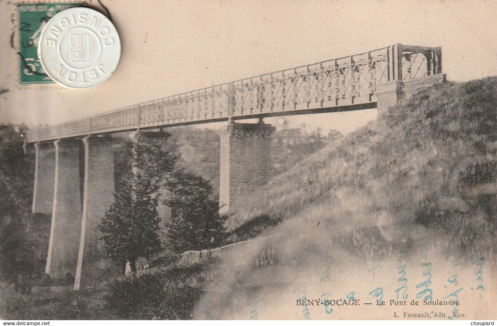 14 - Carte Postale Ancienne De  BENY BOCAGE   Le Pont De Souleuvre - Autres & Non Classés