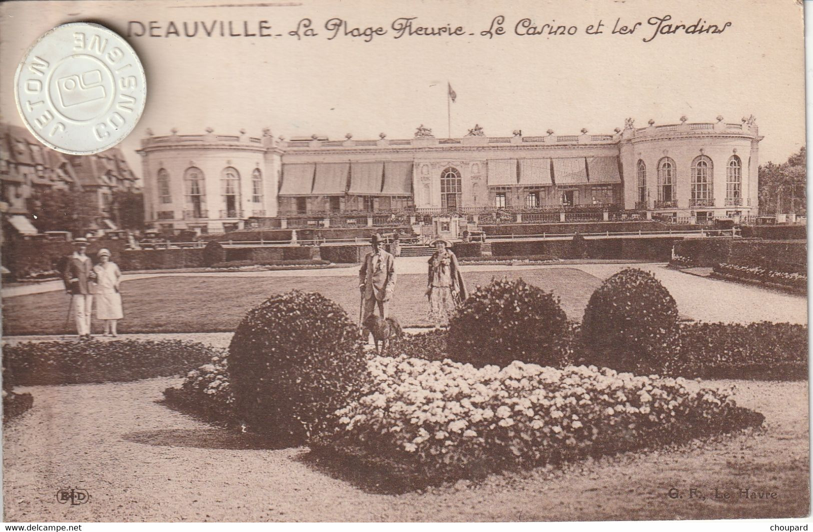 14 - Carte Postale Ancienne De  DEAUVILLE   Le Casino Et Les Jardins - Deauville