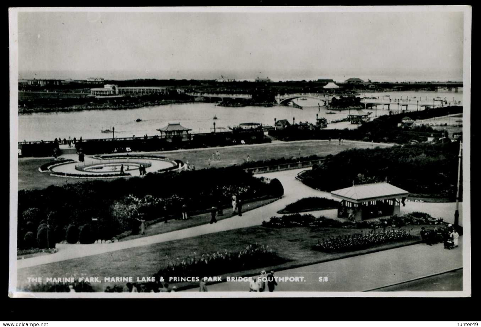 Southport Merseyside The Marine Park Marine Lake & Princes Park Bridge - Southport