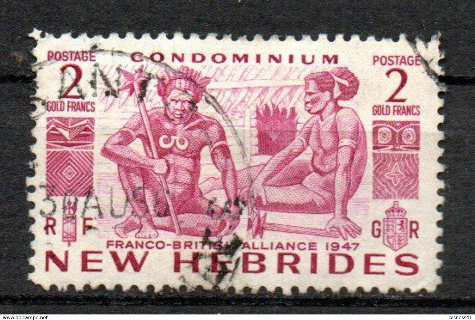 Col24 Colonies Nouvelles Hebrides N° 153 Oblitéré Cote 38,00€ - Used Stamps