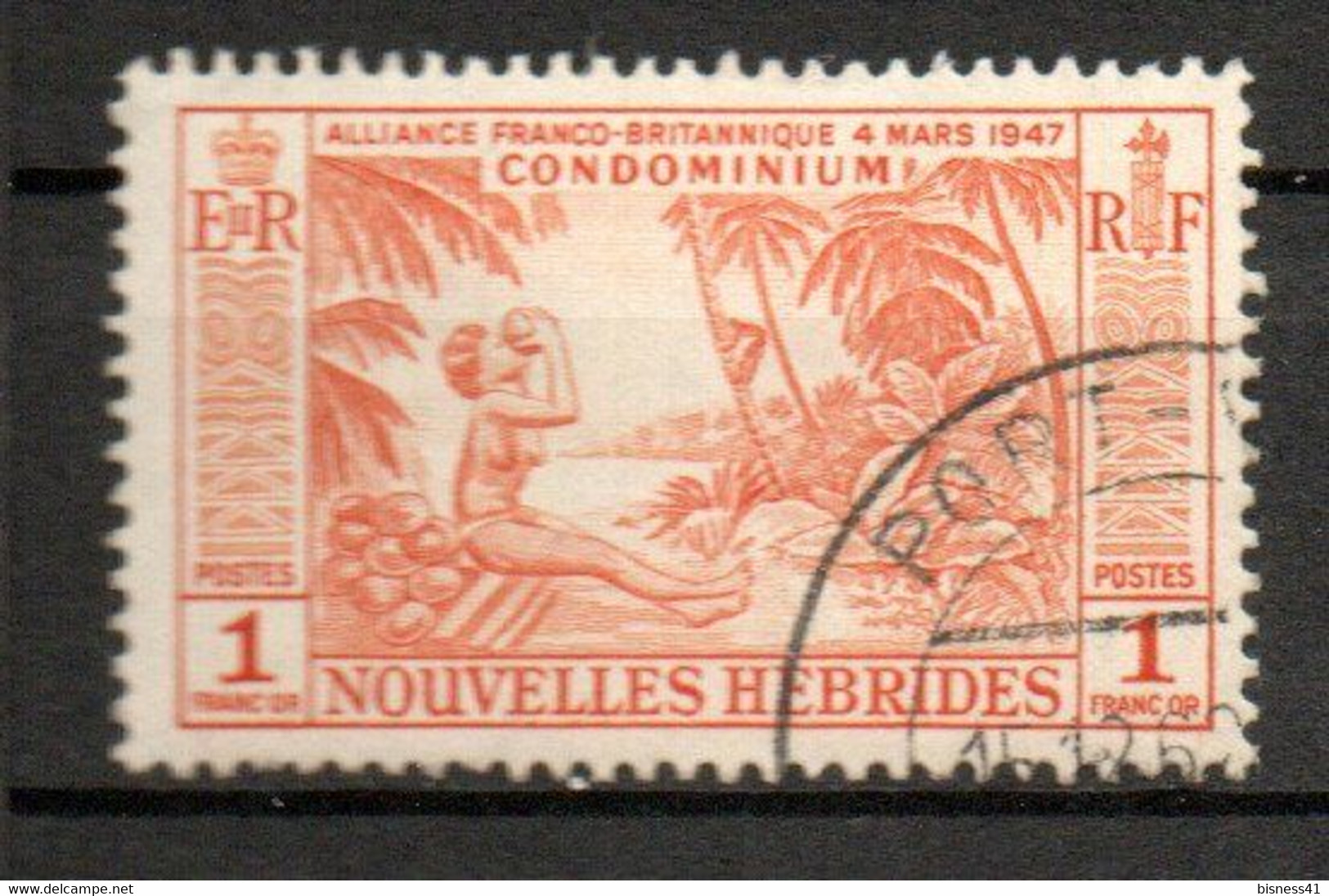 Col24 Colonies Nouvelles Hebrides N° 183 Oblitéré Cote 10,00€ - Used Stamps