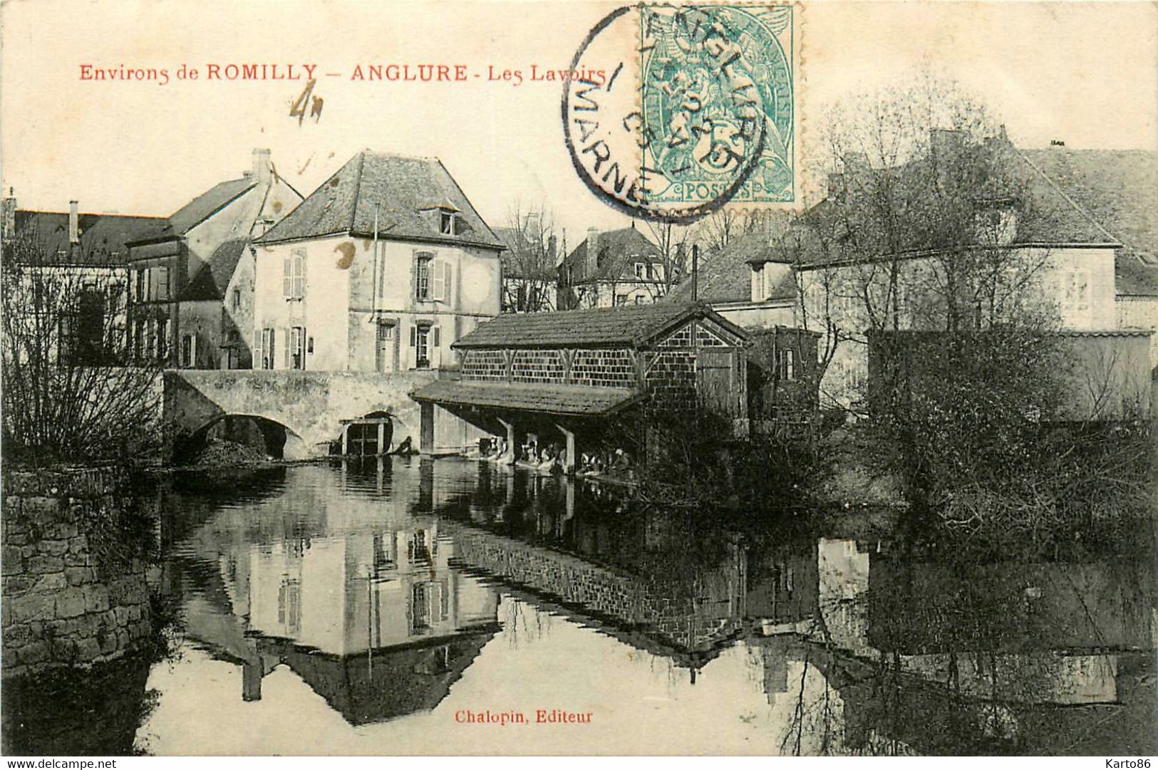 Anglure * Vue Du Village Et Les Lavoir * Laveuses Lavandières - Anglure