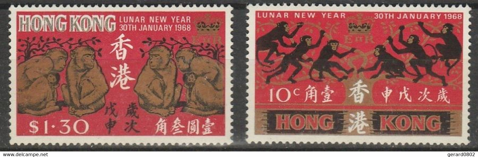 HONG-KONG - N° 228 Et 229 ** - Nouvel An - Unused Stamps