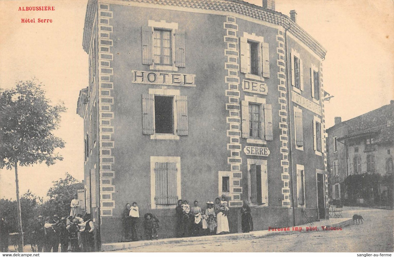 CPA 07 ALBOUSSIERE HOTEL SERRE - Sonstige & Ohne Zuordnung