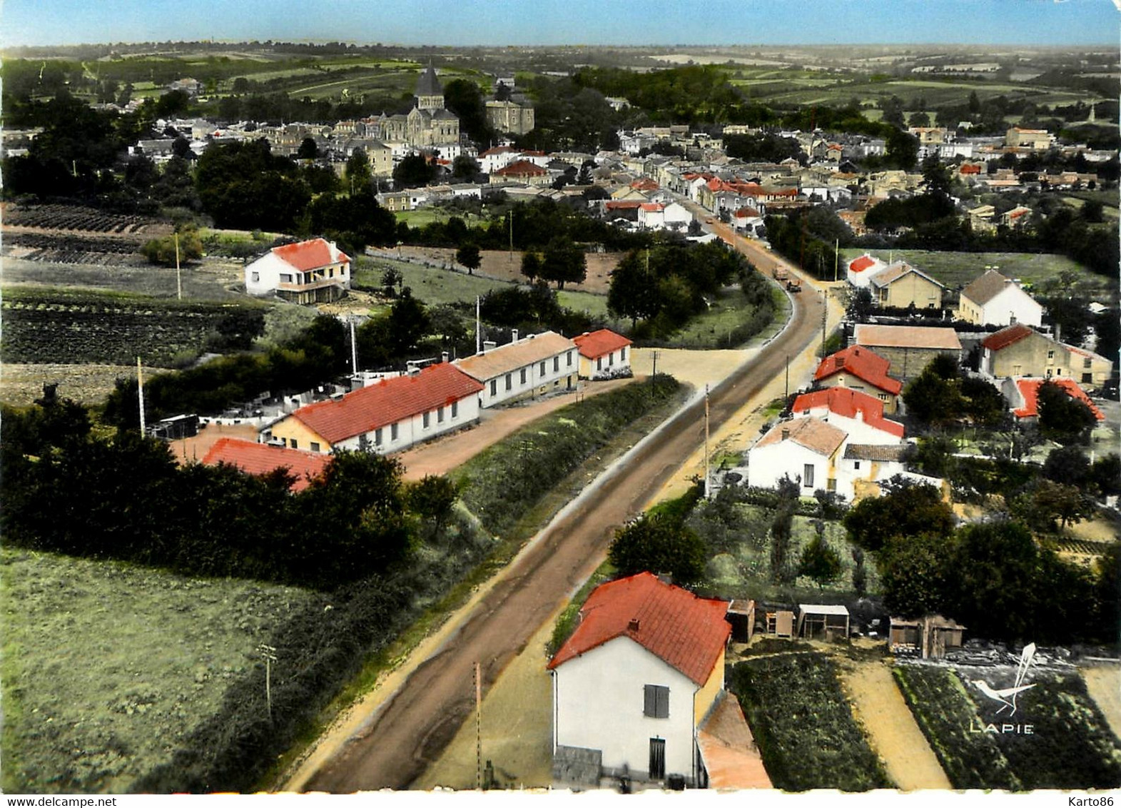 Mareuil Sur Lay * Vue Aérienne Sur La Route De Luçon - Mareuil Sur Lay Dissais