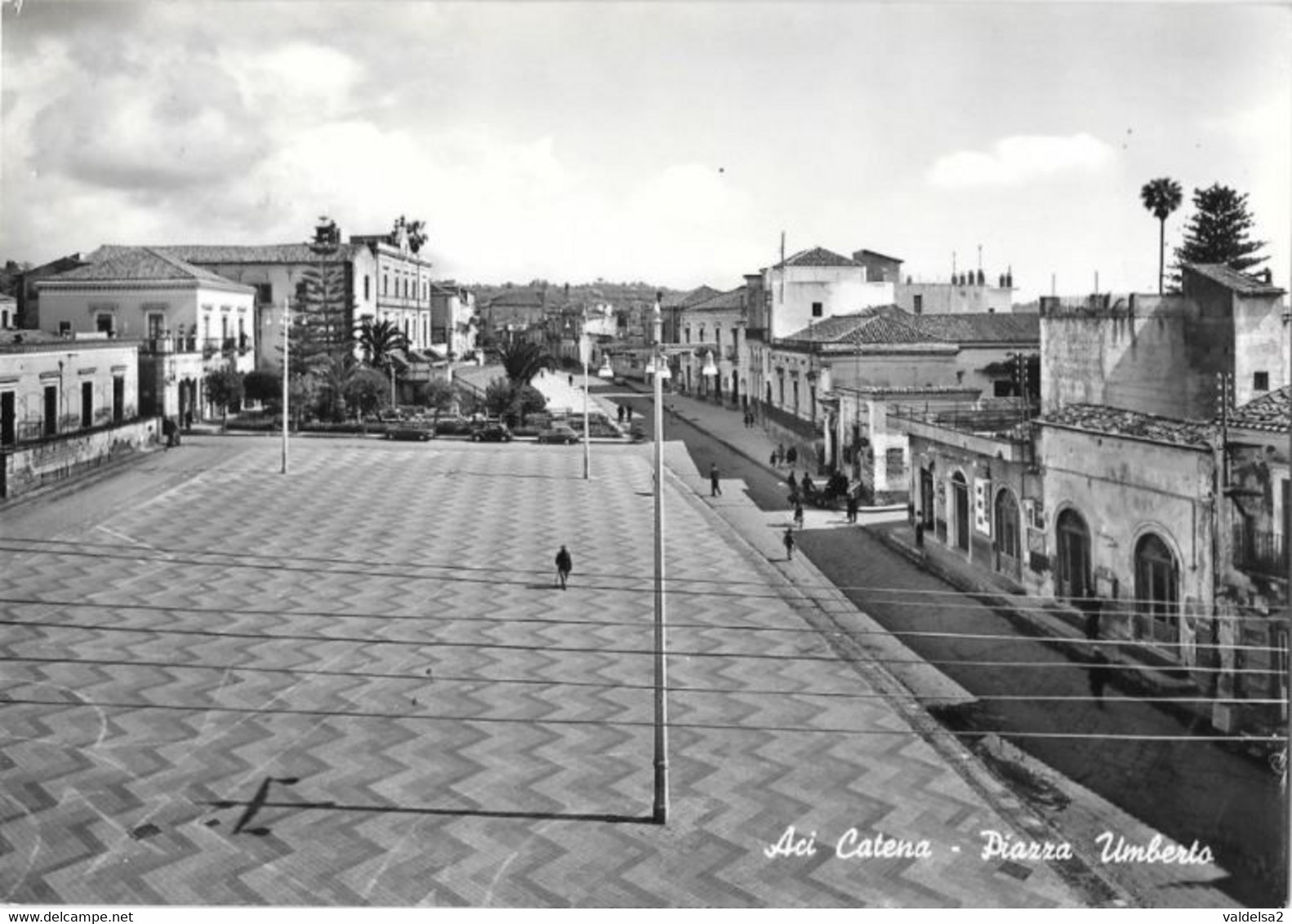 ACI CATENA - CATANIA - PIAZZA UMBERTO - 1958 - Acireale