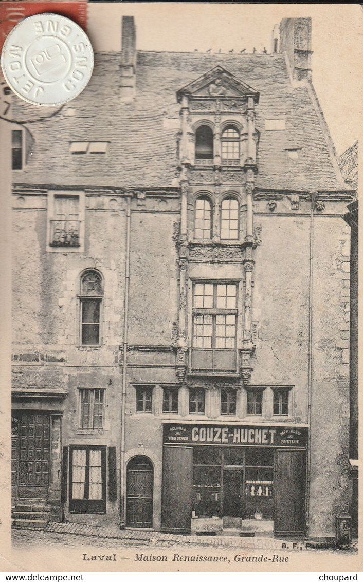 53 -  Carte Postale Ancienne De  LAVAL    Maison GOUZE HUCHET   Grande Rue - Laval