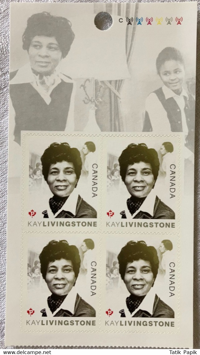 2018 Canada Kay Livingstone Femme Timbre Permanent Stamps Woman - Heftchenblätter