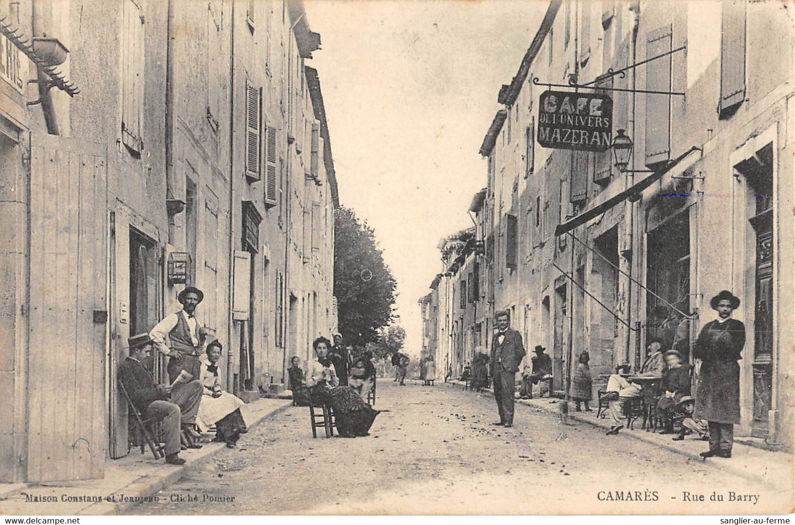 CPA 12 CAMARES RUE DU BARRY - Autres & Non Classés