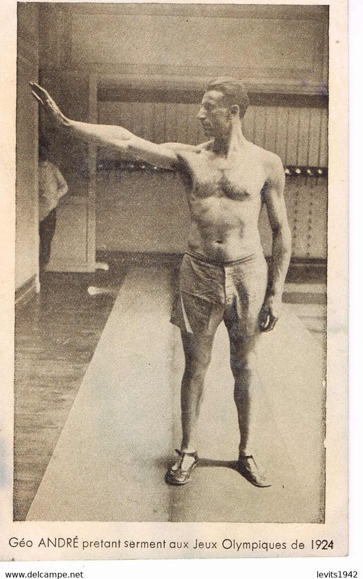 CARTE POSTALE - GEO ANDRE - JEUX OLYMPIQUES 1924 - - Olympische Spelen