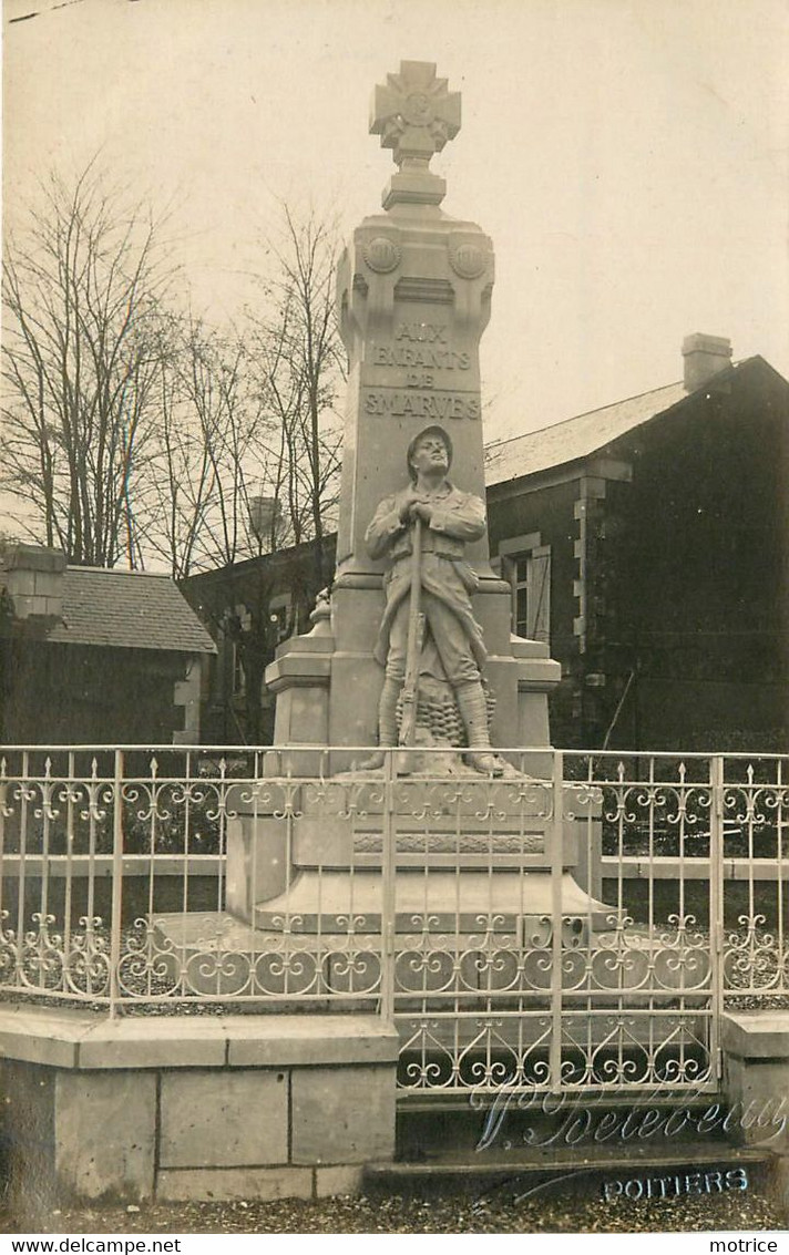 SMARVES - Monument Aux Morts, Carte Photo V Bélébeau à Poitiers. - Smarves