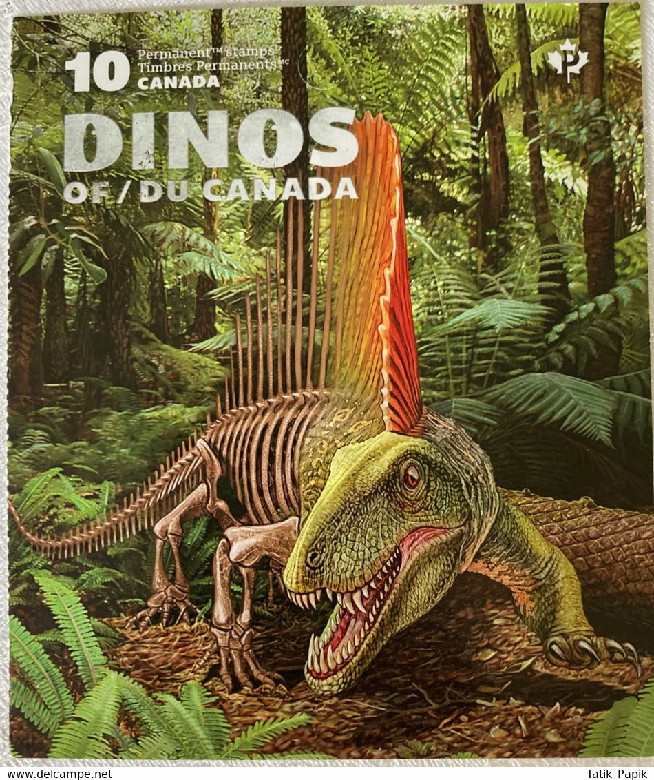 2017 Dinosaures / Dinos Du Canada Timbre Permanent Stamps - Pages De Carnets