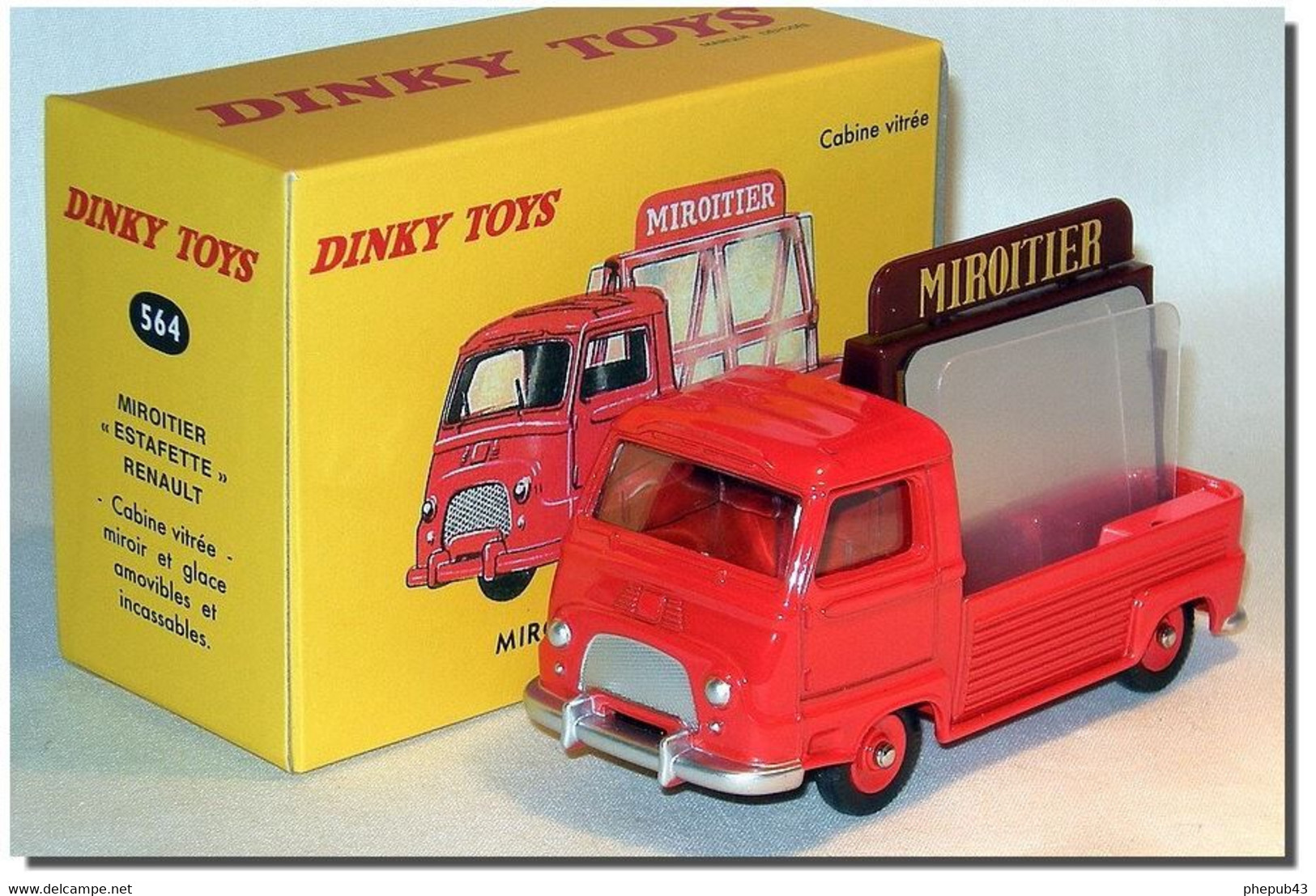 Renault Estafette - Saint-Gobain - Miroitier - Red - Dinky Toys (Atlas) - Dinky