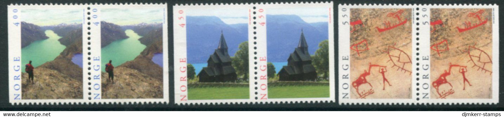 NORWAY 1996 Tourism Pairs MNH / **.   Michel 1208-10 Dl-Dr - Unused Stamps