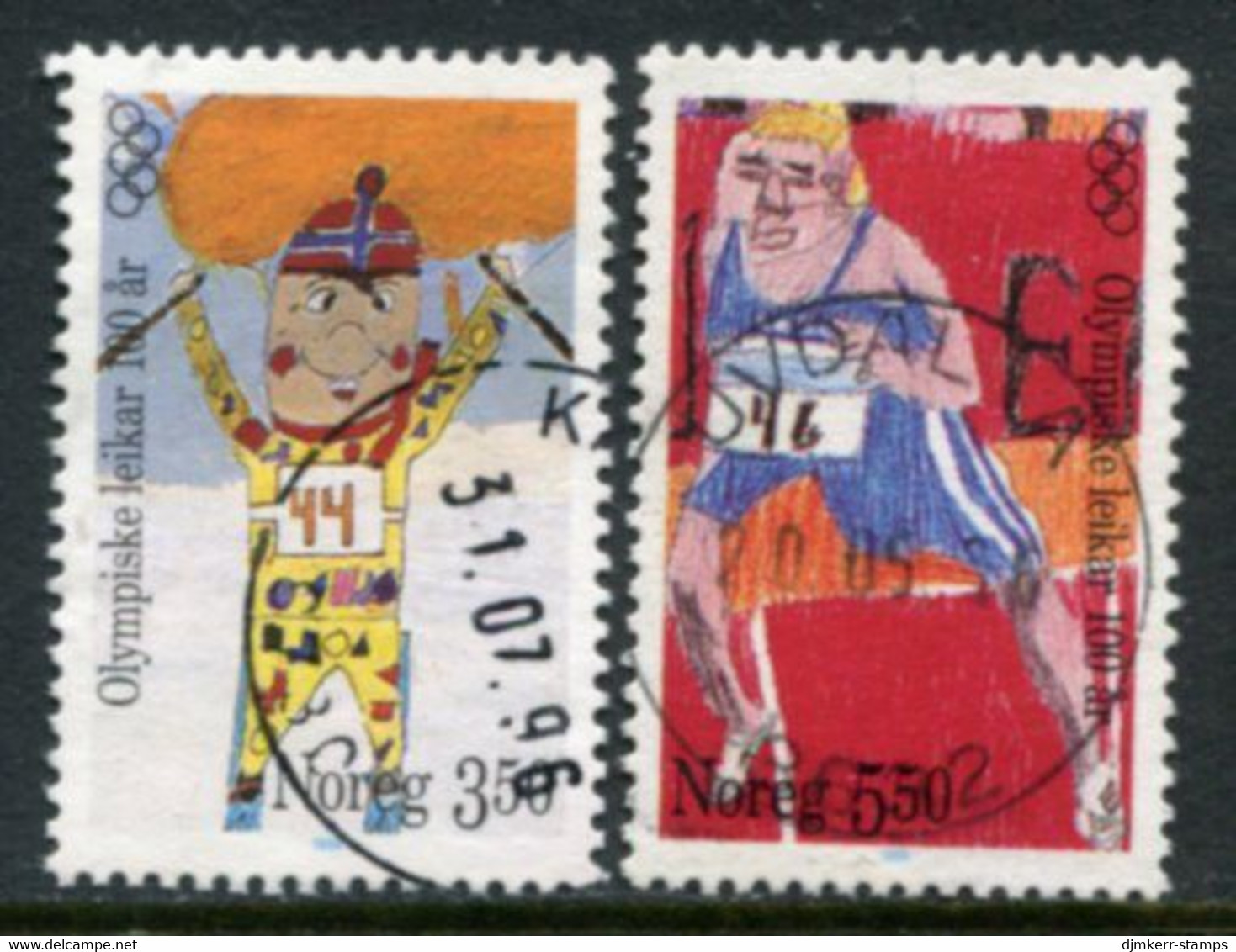 NORWAY 1996 Centenary Of Modern Olympic Games Used.   Michel 1206-07 - Usati