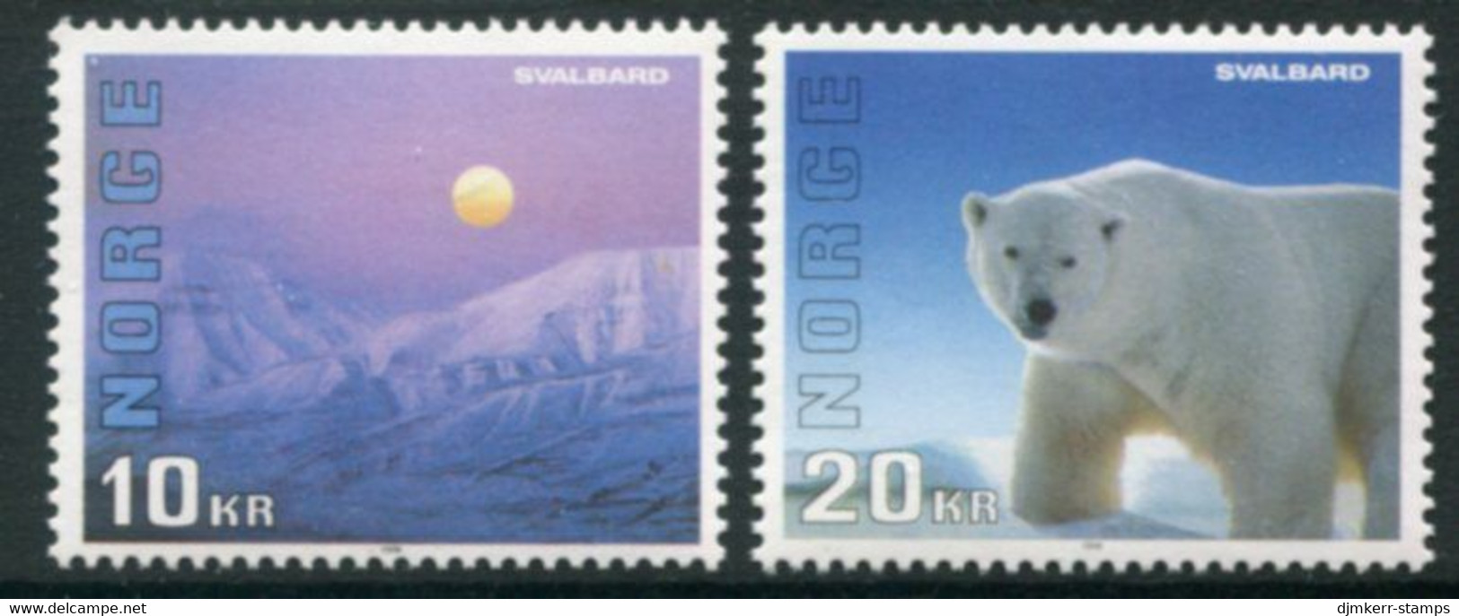 NORWAY 1996 Svalbard Administrative Area MNH / **.   Michel 1202-03 - Unused Stamps