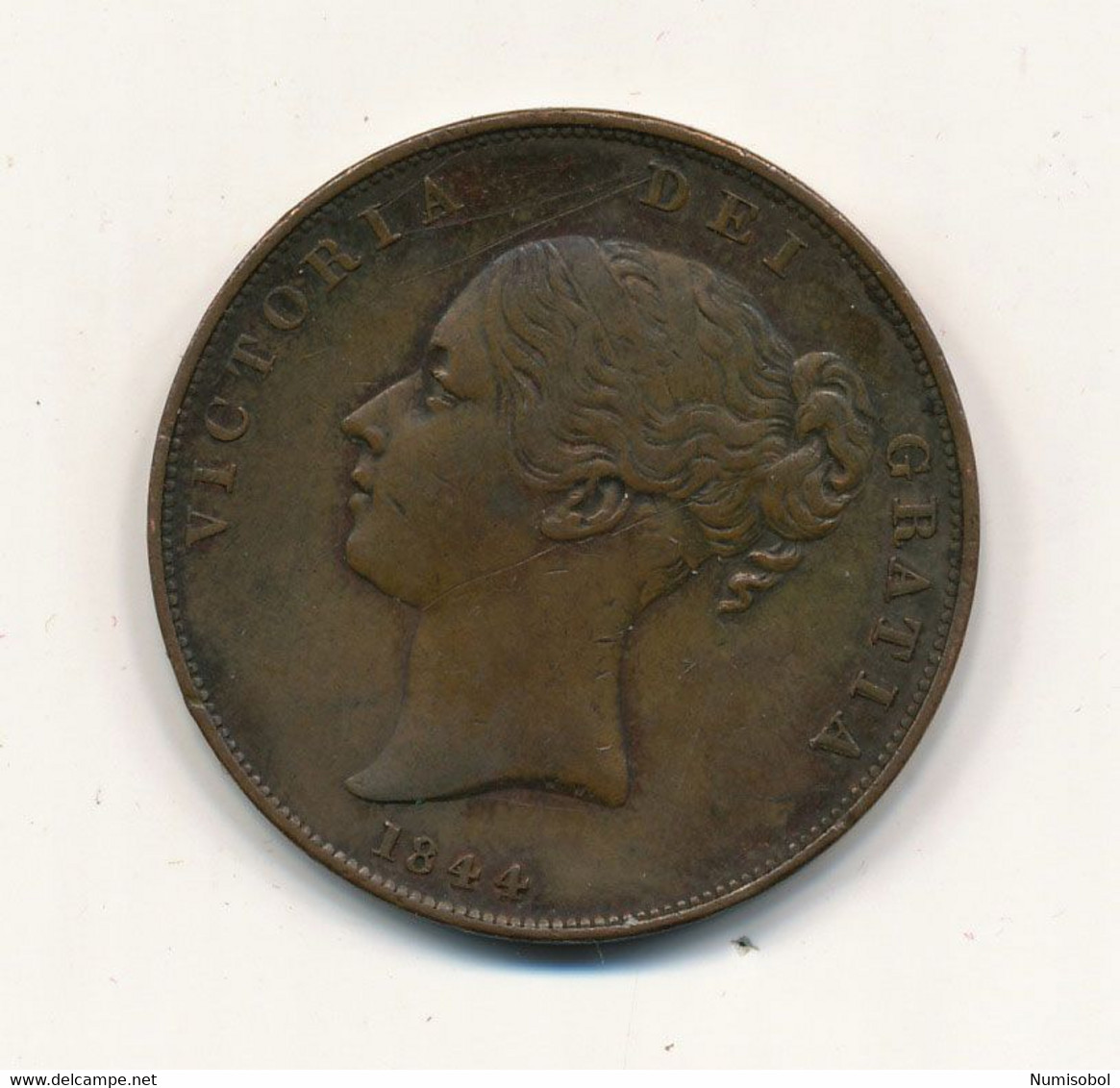 GREAT BRITAIN - 1 Penny 1844. (Victoria) High Quality. (GB021) - D. 1 Penny