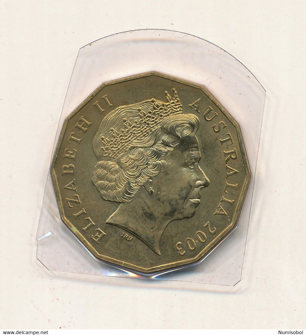 AUSTRALIA - 50 Cents (Coronation) 2003. UNC (AUS009) - 50 Cents