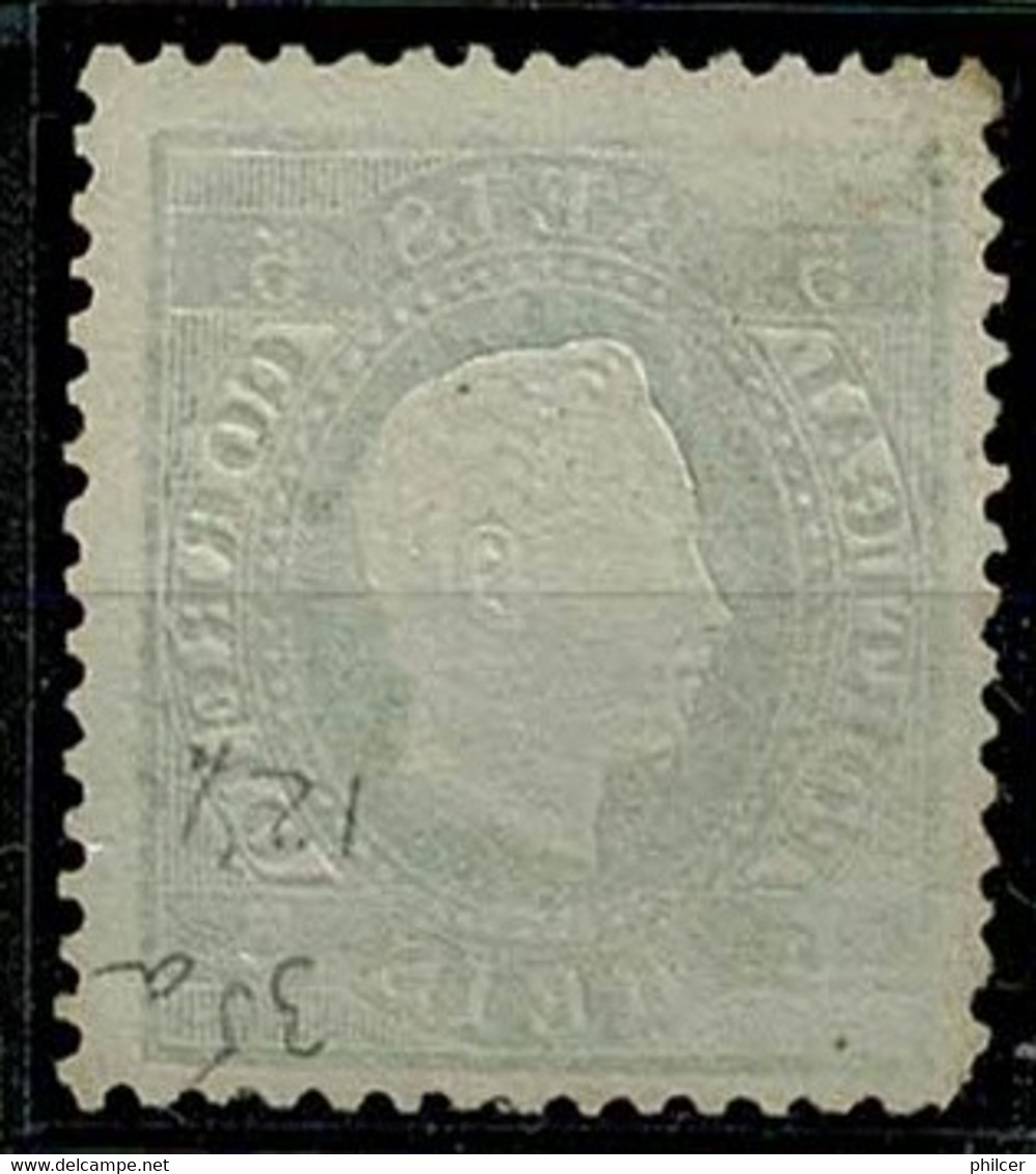 Portugal, 1870/6, # 36 Dent. 12 3/4, Tipo V, MNG - Ongebruikt