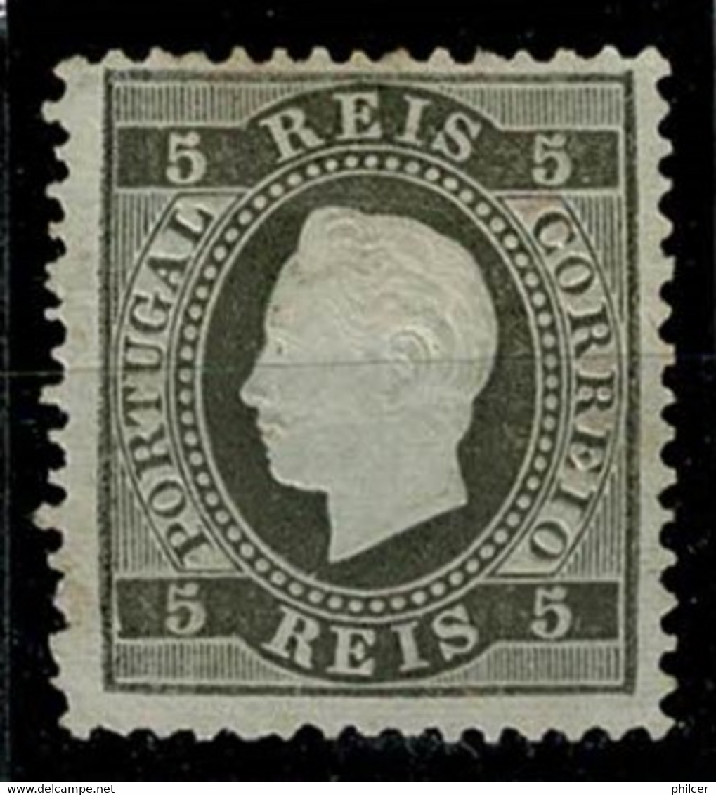 Portugal, 1870/6, # 36i Dent. 12 3/4, Tipo X, MH - Ongebruikt