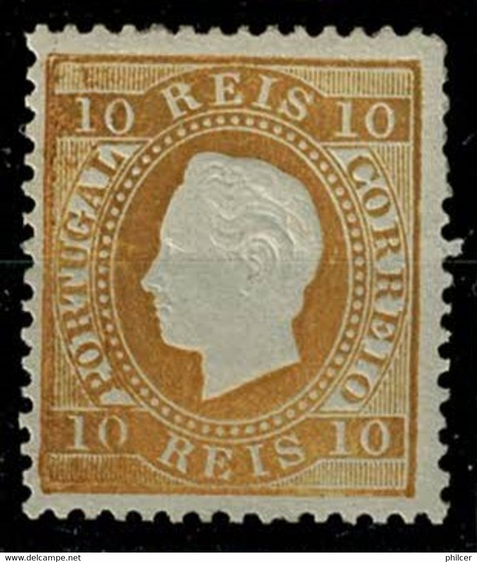 Portugal, 1870/6, # 37 Dent. 12 1/2, Tipo I, MH - Unused Stamps