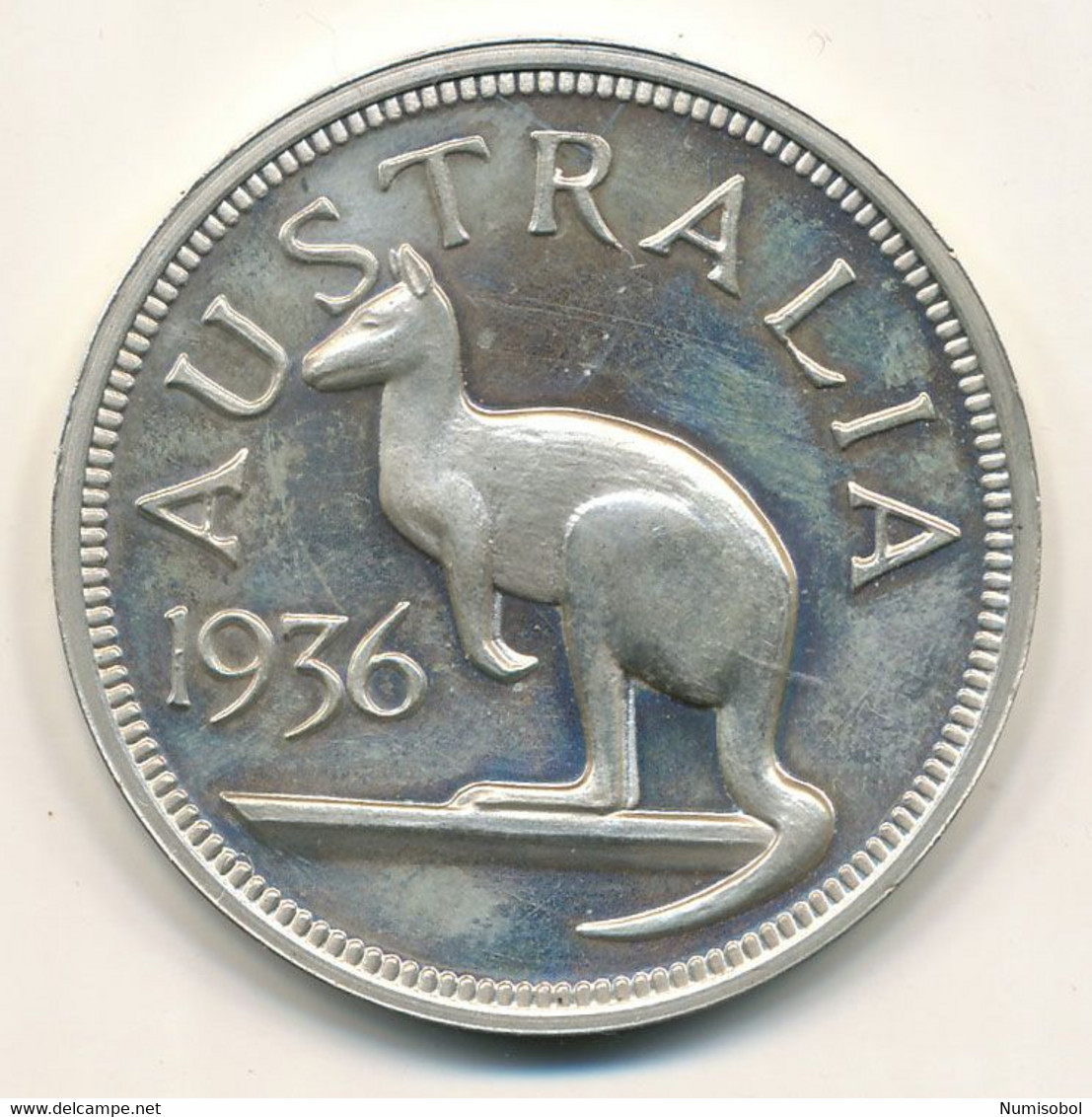 AUSTRALIA - 5 Shillings 1936. (EDWARD VIII), Fantasy, (Ag: 28,69 G) (AUS010) - Autres & Non Classés