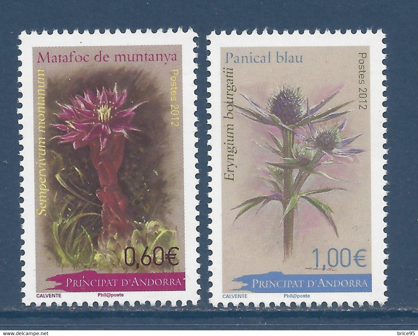 ⭐ Andorre Français - YT N° 728 Et 729 ** - Neuf Sans Charnière - 2012 ⭐ - Unused Stamps