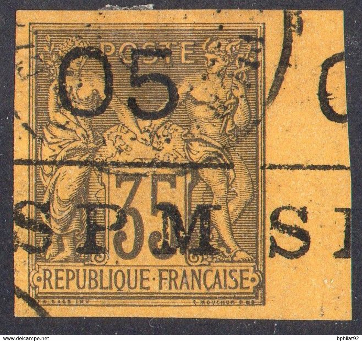 !!! ST PIERRE ET MIQUELON, N°9 BORD DE FEUILLE OBLITERE - Used Stamps